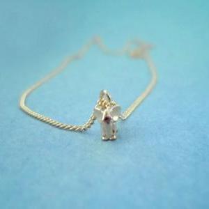 Cute, Skull, Goldfilled/sterling Silver Superfine..