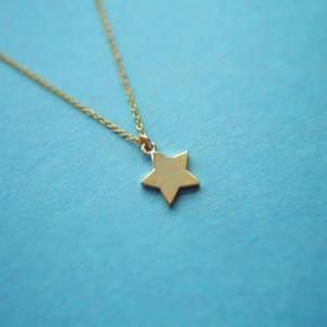 Cute, Twinkle Star, Charm On Fine Gold Plated..