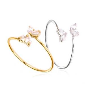 Cute, Butterfly, Cubic, Size, Ring