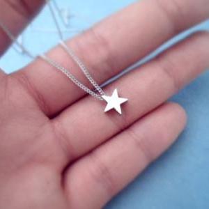 Shoot The Star, Silver Star Necklace