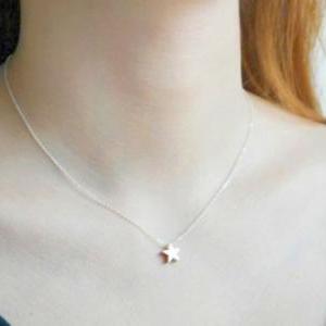 Shoot The Star, Silver Star Necklace