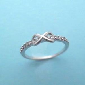 Infinity, Cute, Silver, Ring