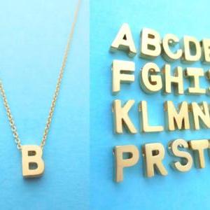 Intial Goldfilled Necklace, Alphabet, Letter..