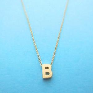 Intial Goldfilled Necklace, Alphabet, Letter..