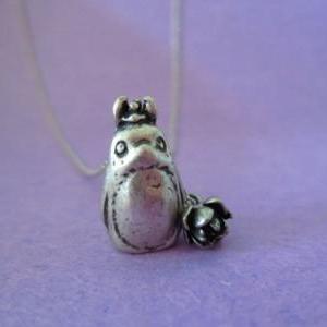 My Neighbor, Totoro, Silver Plated Chain, Necklace