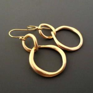 Infinity Circle Connerctors Earrings, Drop,..