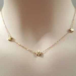 Mamma Mia, Sophie Necklace, Star, Goldfilled..