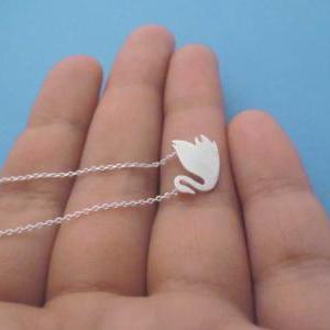 Pretty Swan, Gold Or Silver, Necklace
