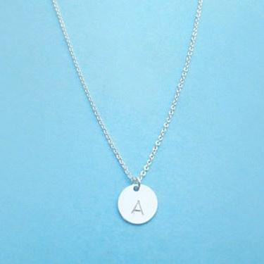 Initial, Discs, Necklace, Sterlingsilver, Necklace