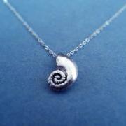 The Little Mermaid, Ariels Voice Shell, Sterling Silver chain necklace