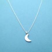 Twilight, Crescent, half moon, sterling silver, necklace