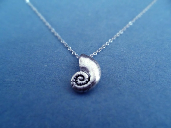 The Little Mermaid, Ariels Voice Shell, Sterling Silver Chain Necklace
