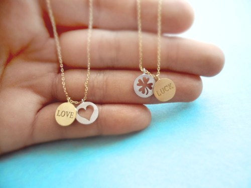 Love/luck, Coin, Necklace, Sweet & Cute, Necklace