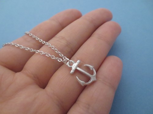 Cute, Anchor, Gold/silver, Simple And Modern, Necklace