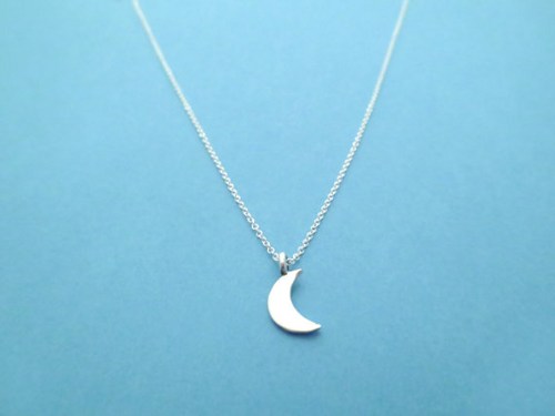 Twilight, Crescent, Half Moon, Sterling Silver, Necklace