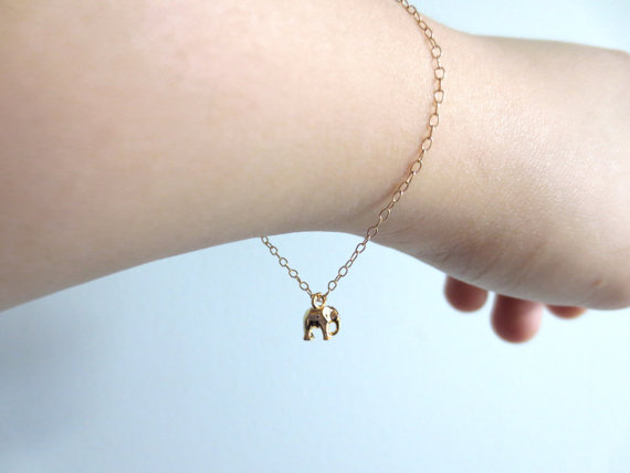 Cute, Baby Elephant, Goldfilled Bracelet, Jewelry